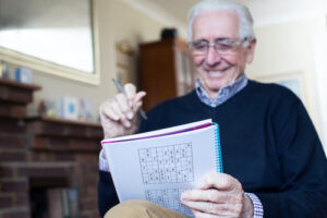 Senior living encourages seniors to keep their brains active.