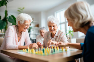 Senior communities plan plenty of social activities for their residents.